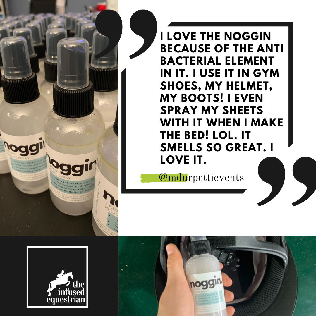 The Infused Equestrian Noggin. A Fresh Helmet Spray (4 oz)