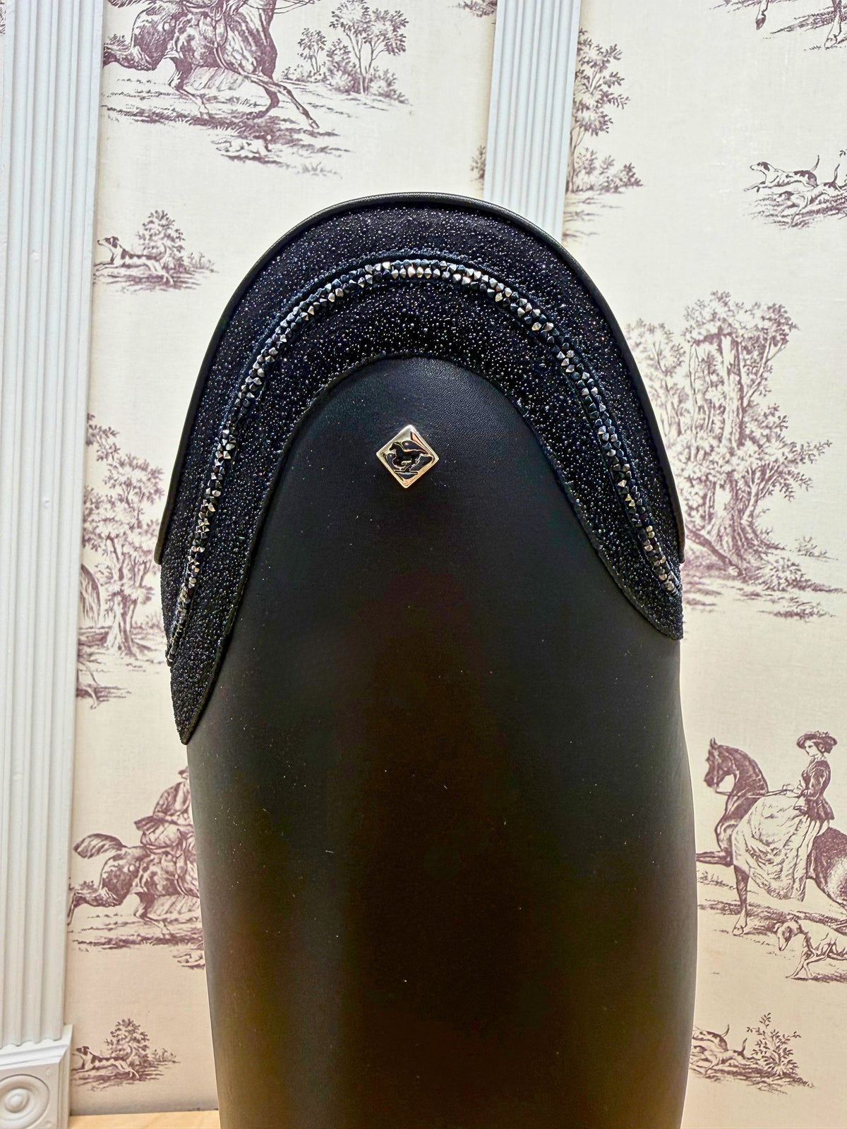 Deniro Bellini Dressage Boot - Black with Piccolo Stardust & Swarovski Fine Rocks