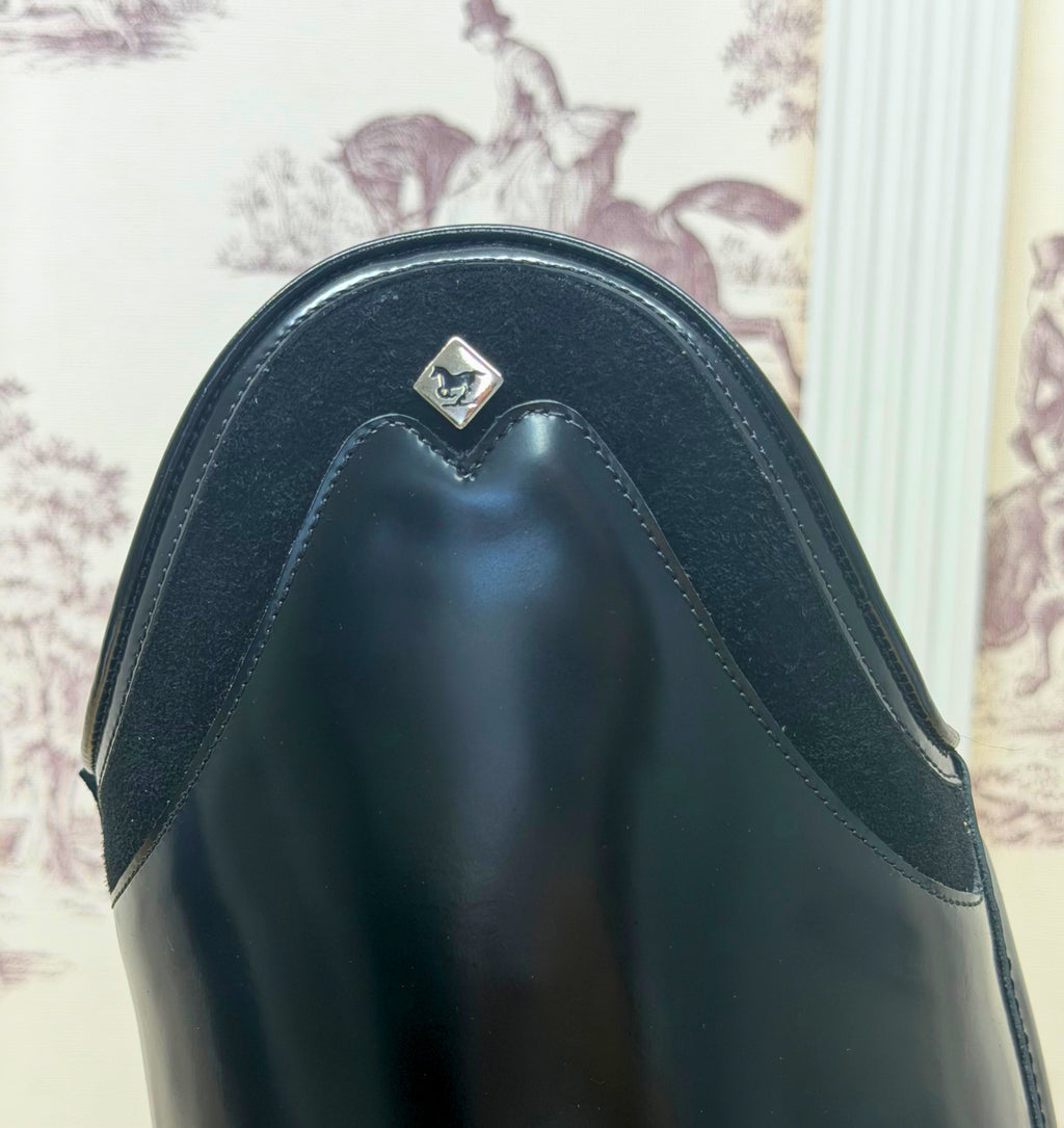 Deniro Raffaello Dressage Boot 38.5 MC L - Brushed Black with Rondine Top