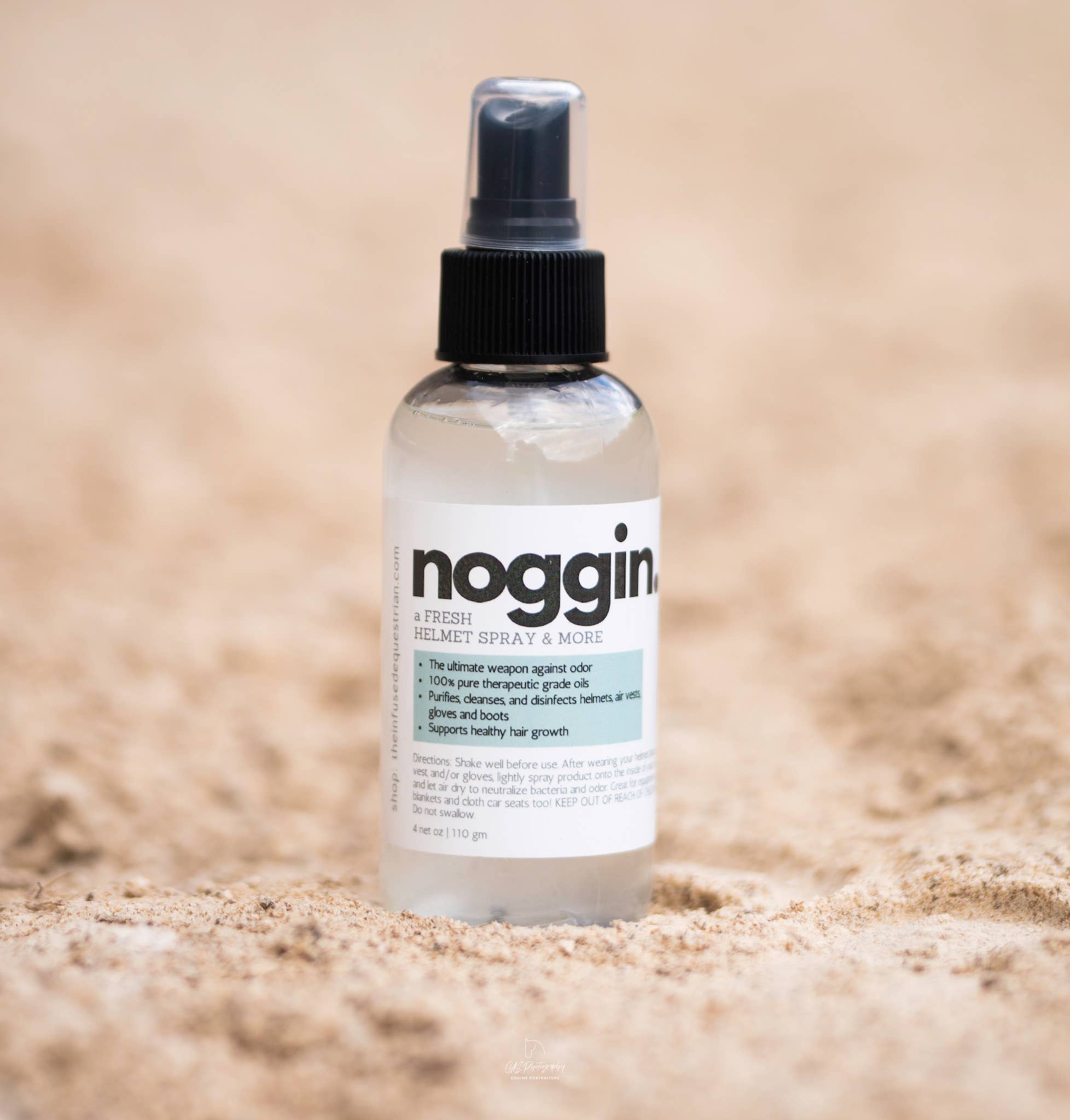 The Infused Equestrian Noggin. A Fresh Helmet Spray (4 oz)