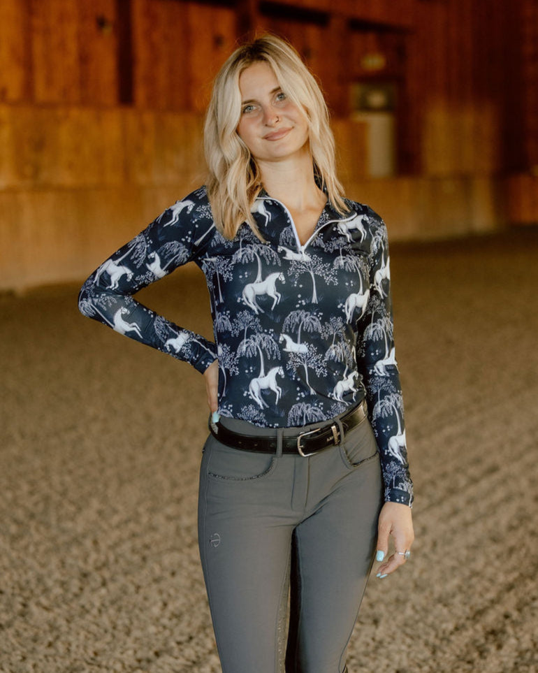 D. D. Impulsion & Straightness JENYA Long Sleeve Signature Sunshirt
