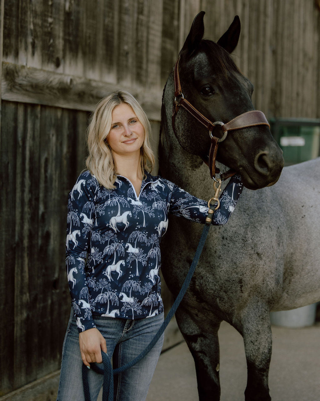 D. D. Impulsion & Straightness JENYA Long Sleeve Signature Sunshirt