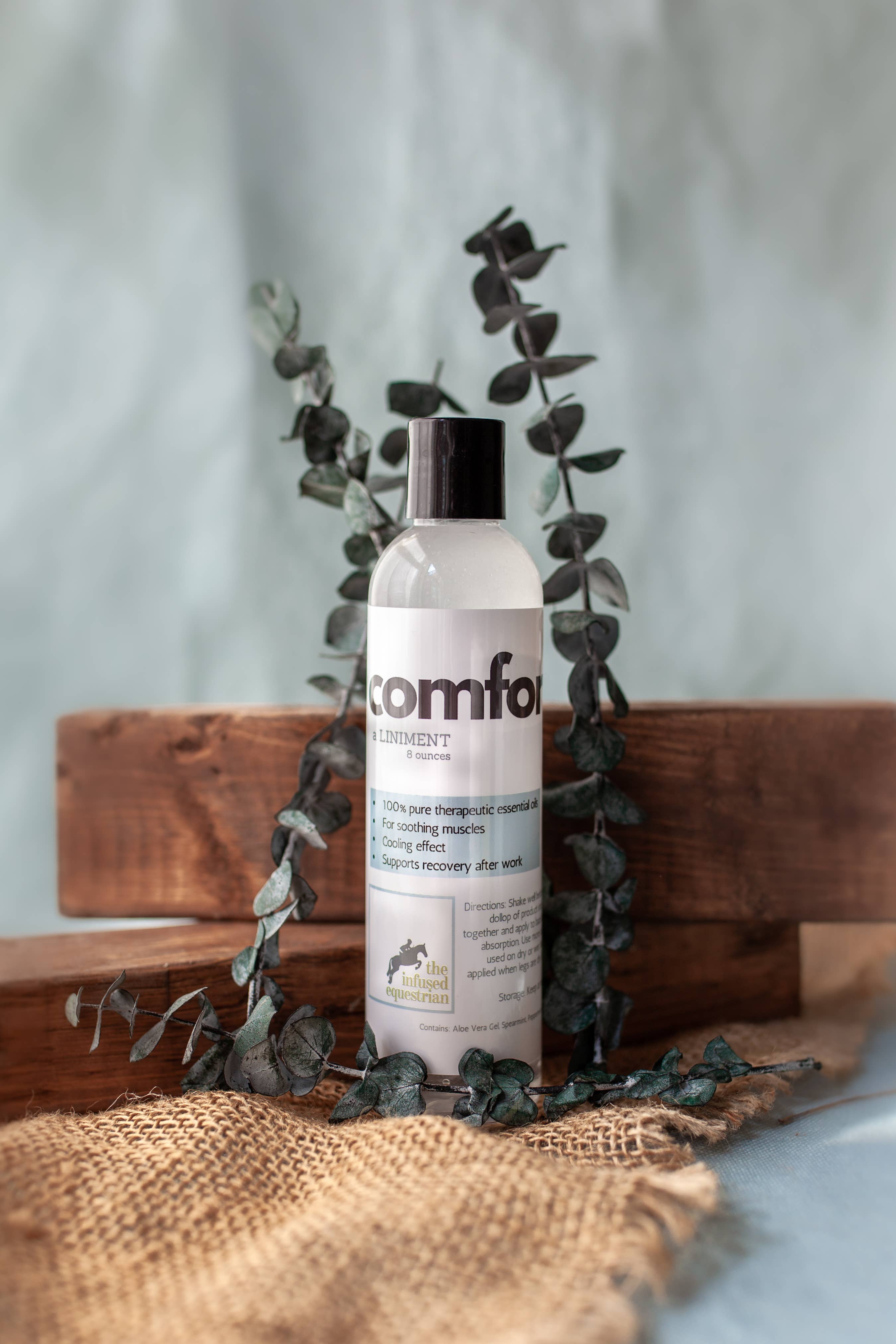 The Infused Equestrian Comfort. A Liniment (8 oz)