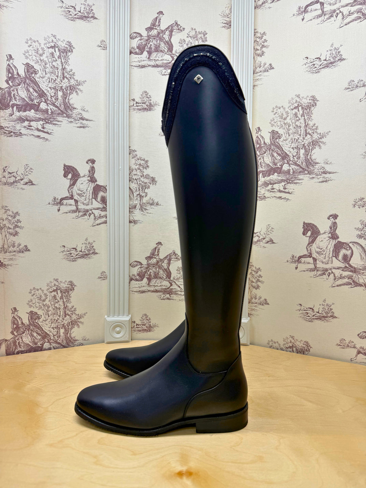 Deniro Bellini Dressage Boot - Black with Piccolo Stardust & Swarovski Fine Rocks