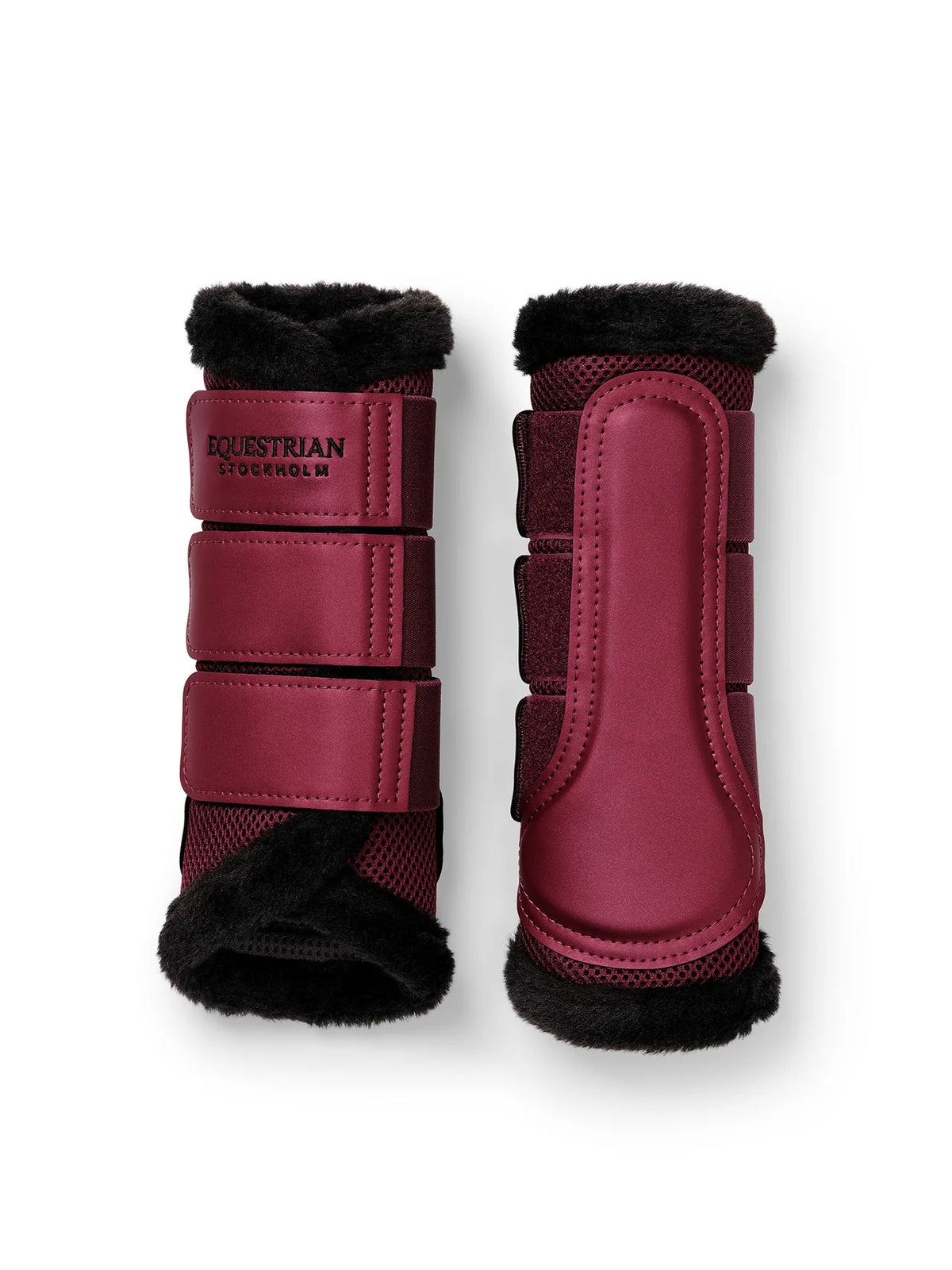 Equestrian Stockholm Fur Mesh Boots