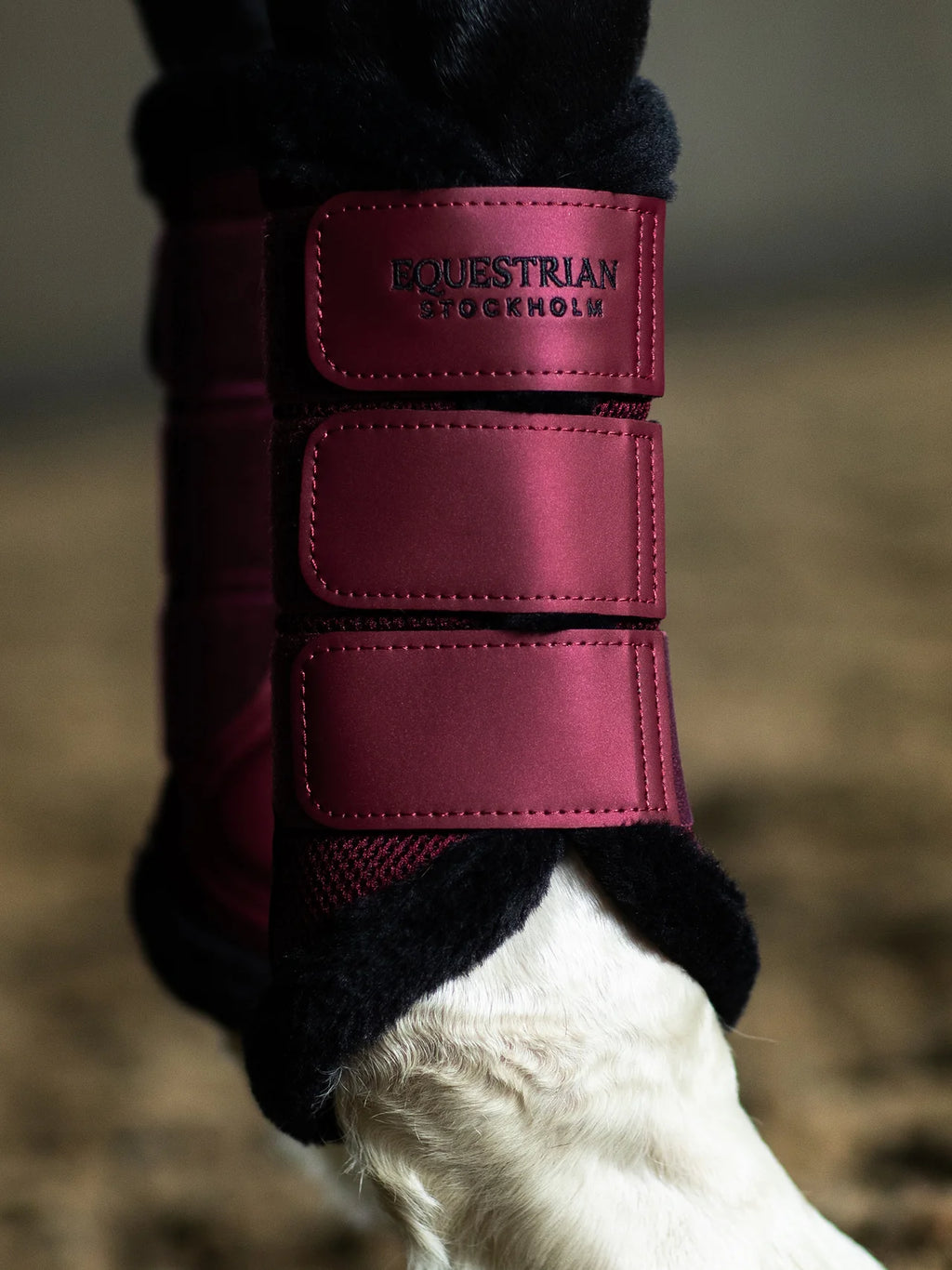Equestrian Stockholm Fur Mesh Boots