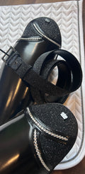 Kingsley Stardust Black Leather Belt