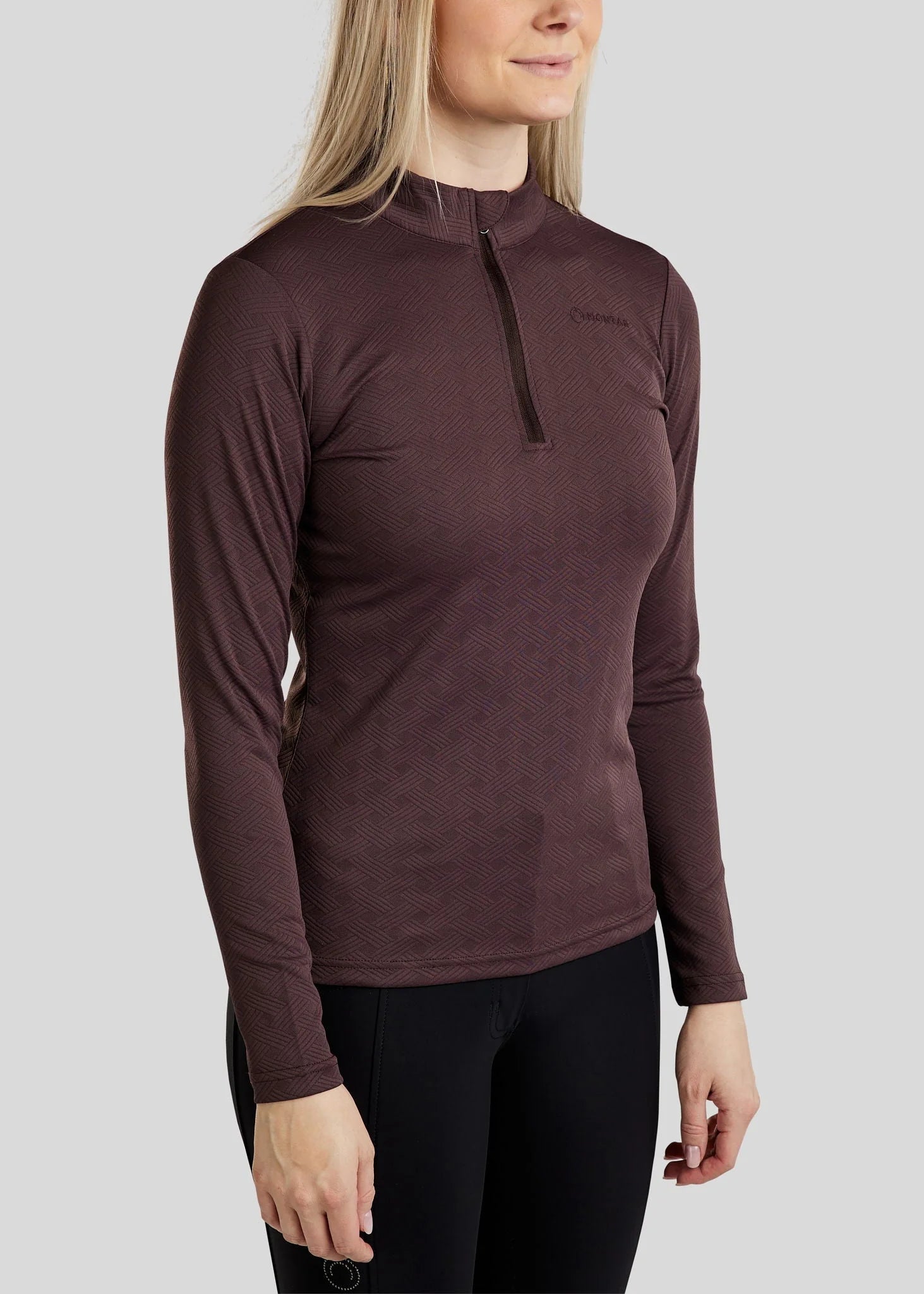 Montar MoCilia Jacquard Shirt Black Peony