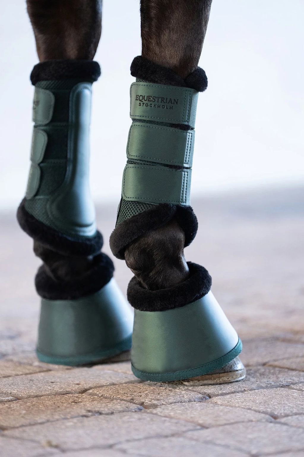 Equestrian Stockholm Fur Mesh Boots