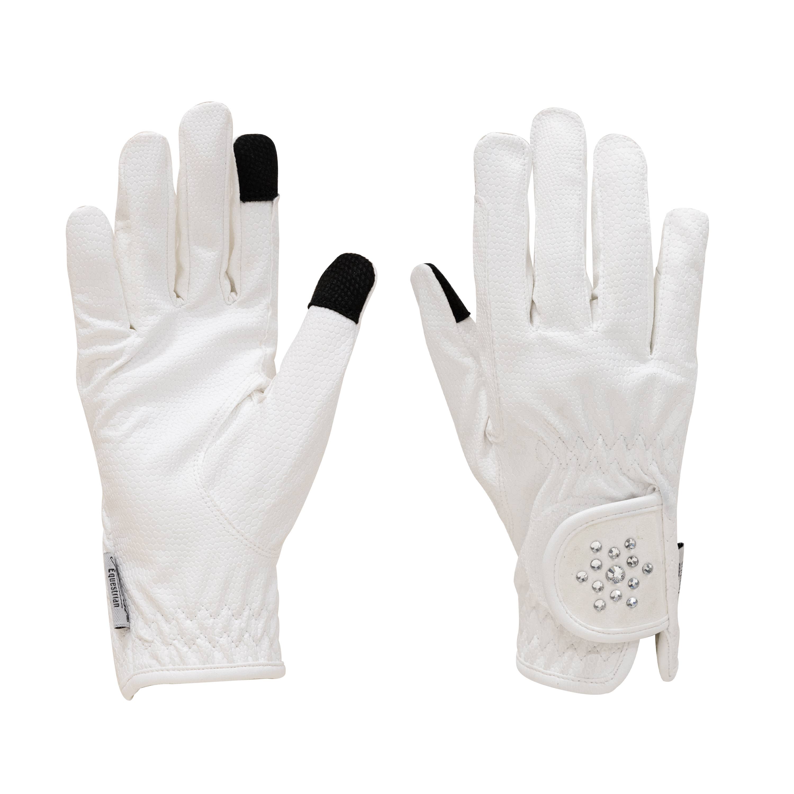 Grewal Cleopatra KT Serino® Synthetic Leather Riding Gloves